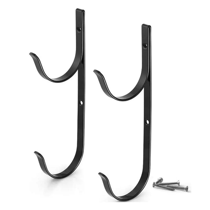 2 Pcs Pool Hanger Cleaning Tools Metal Rack Storage Bracket 2 Pcs