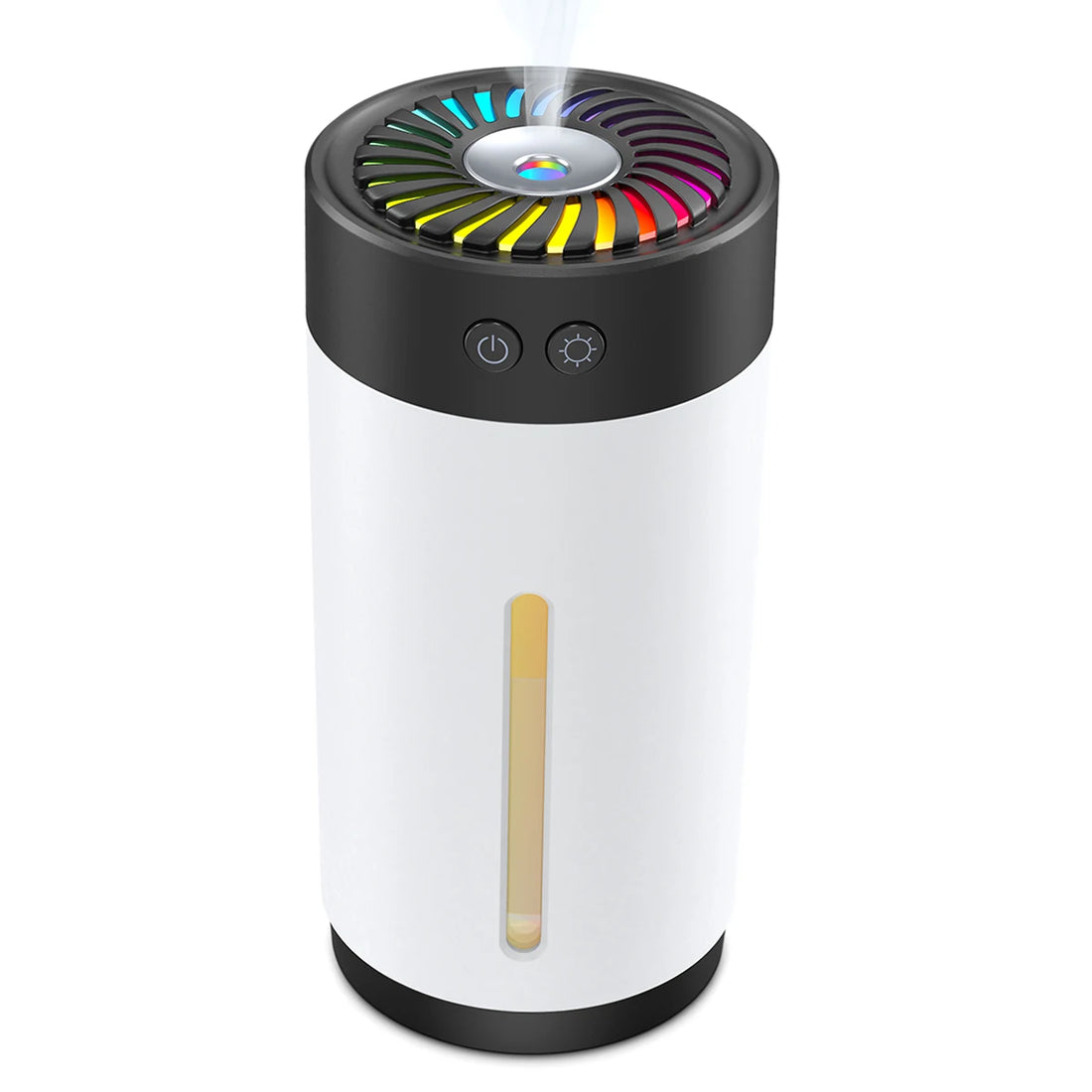 300ml Mini Ultrasonic USB Humidifier with 7 Colors LED Light Dual Mist Modes Whisper-Quiet Operation & Automatic Shut-Off