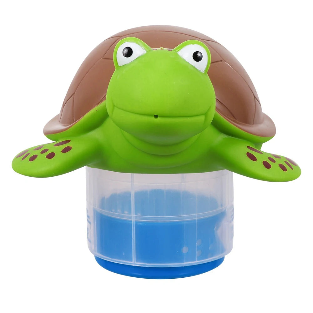 Pool Chlorine Floater Floating Chlorine Dispenser Turtle Shape Chlorine Tablet Floater Pool Chlorinator Floater for Pool Hot Tub