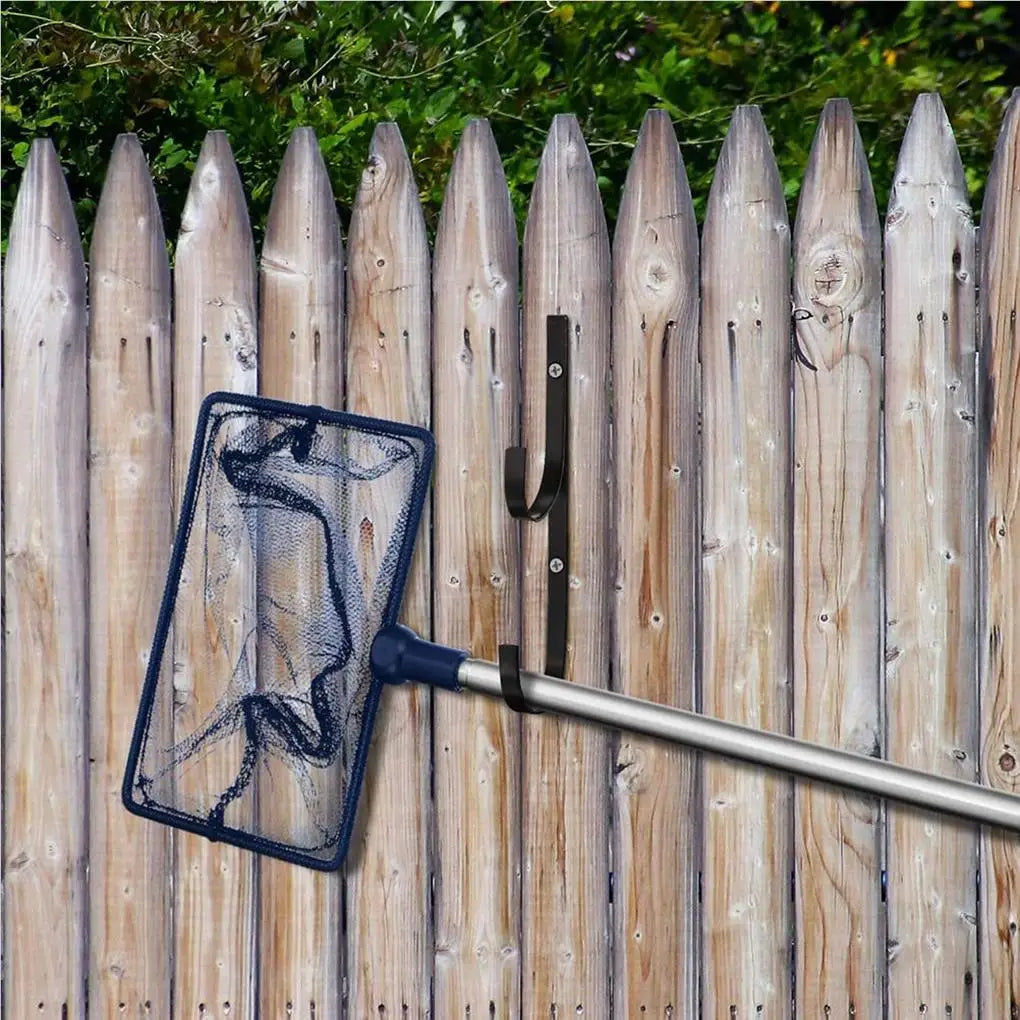 2 Pcs Pool Hanger Cleaning Tools Metal Rack Storage Bracket 2 Pcs