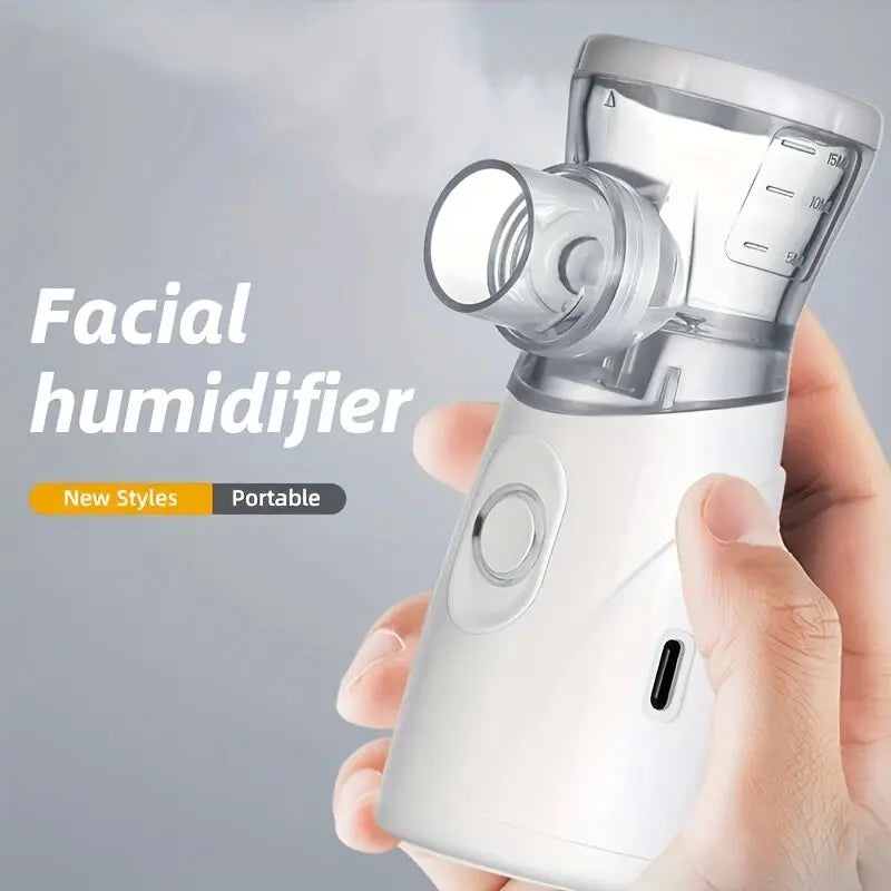 NES USB Charging Portable Handheld Humidifier - Ultra-silent Air Moisturizer With Fog Output For Home, Office And Travel