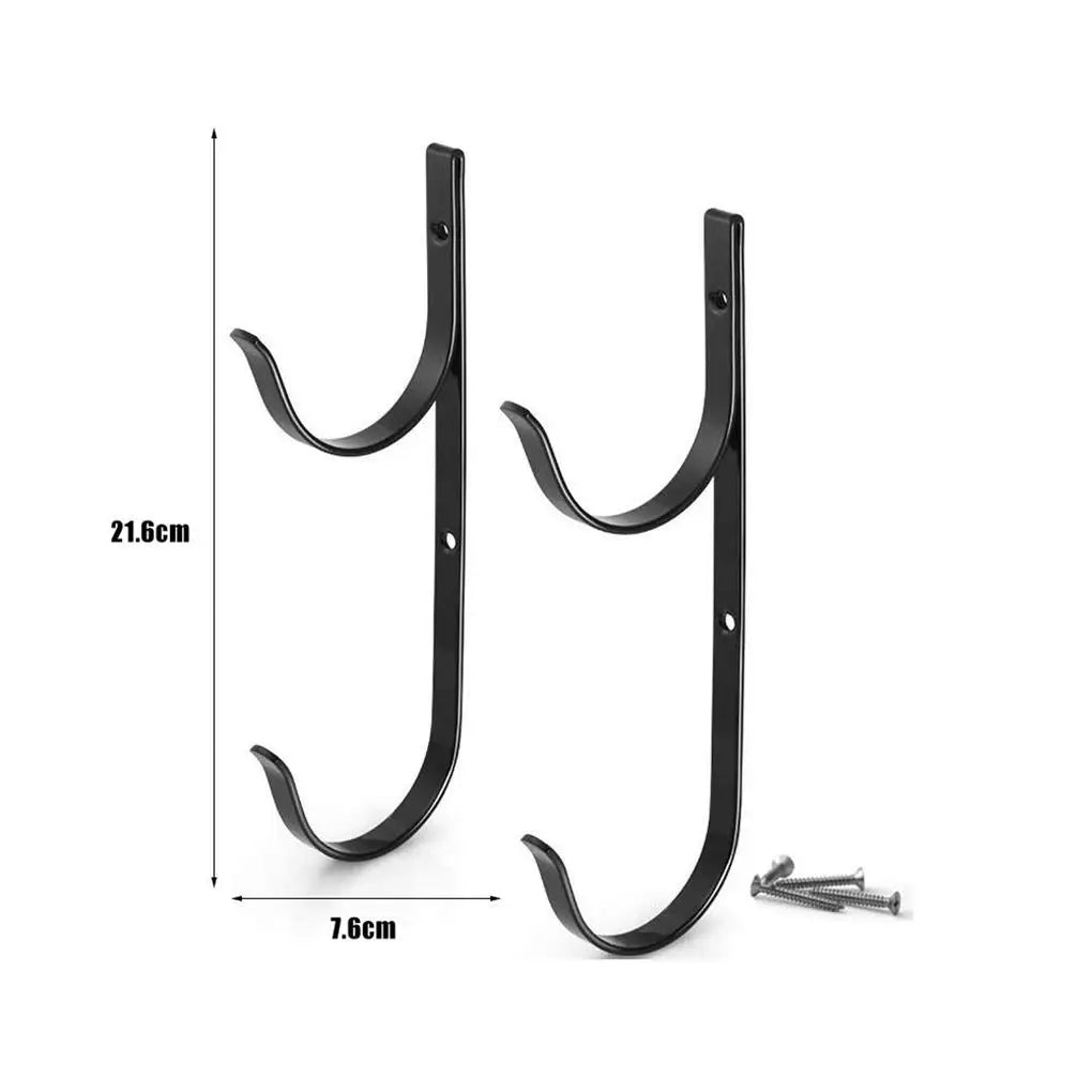 2 Pcs Pool Hanger Cleaning Tools Metal Rack Storage Bracket 2 Pcs