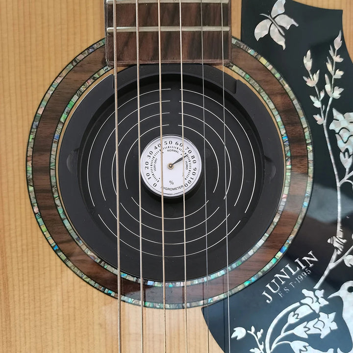 Moisture Reservoir Dehumidifier with Hygrometer Acoustic Guitar Sound Hole Cover Humidifier for Acoustic Guitar