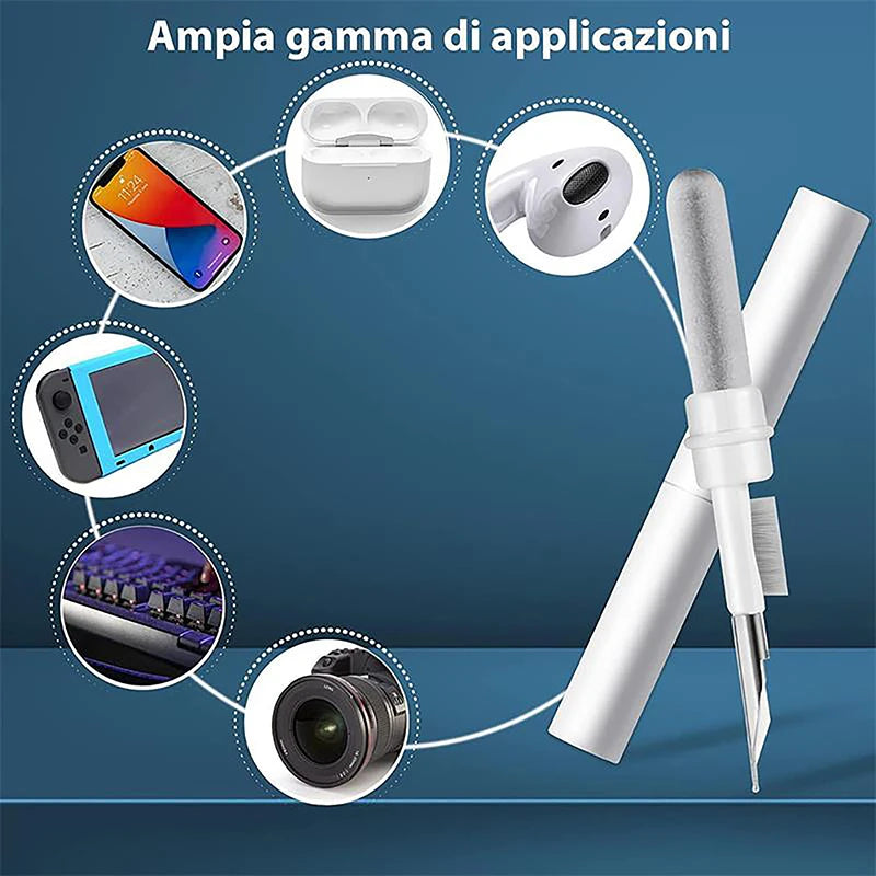 Multifunctional Headphone Cleaning Pens Bluetooth Earphone Cleaning Tools Phone PC Screen Keyboard Integrated Cleaning Brush Kit