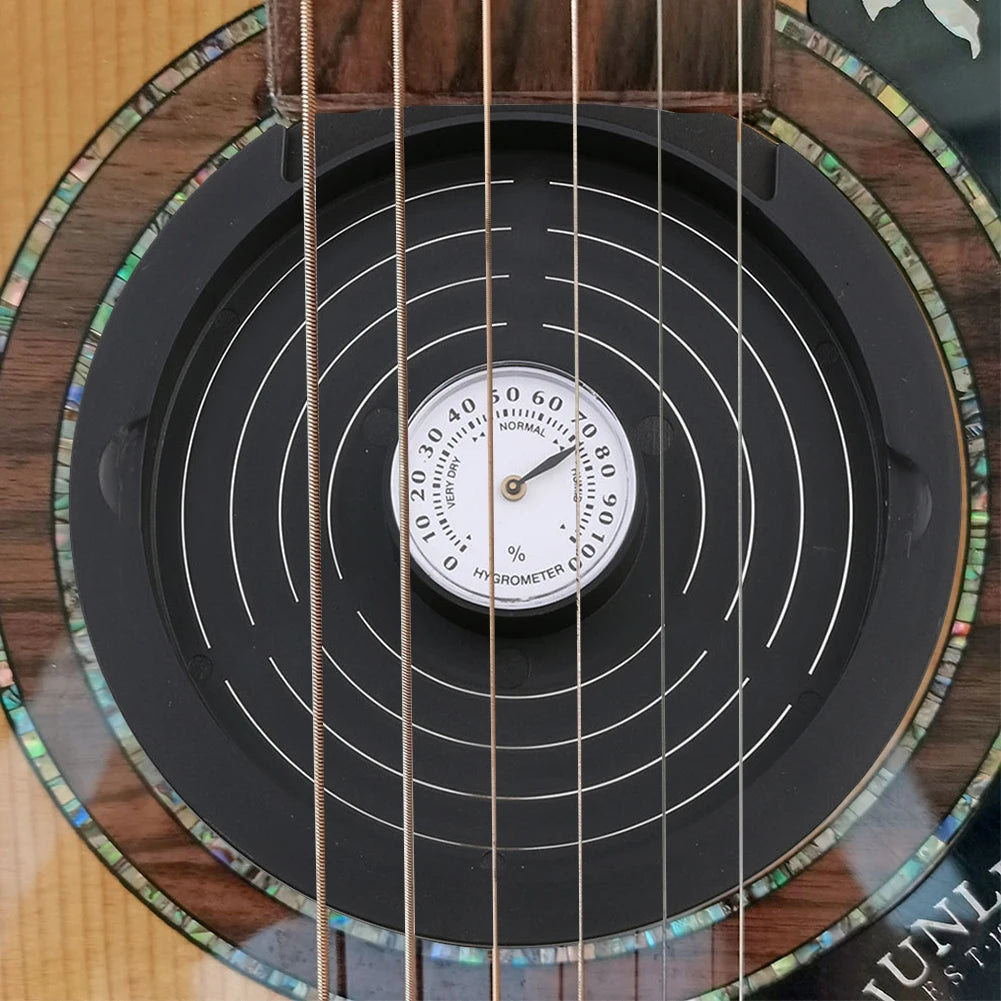 Moisture Reservoir Dehumidifier with Hygrometer Acoustic Guitar Sound Hole Cover Humidifier for Acoustic Guitar