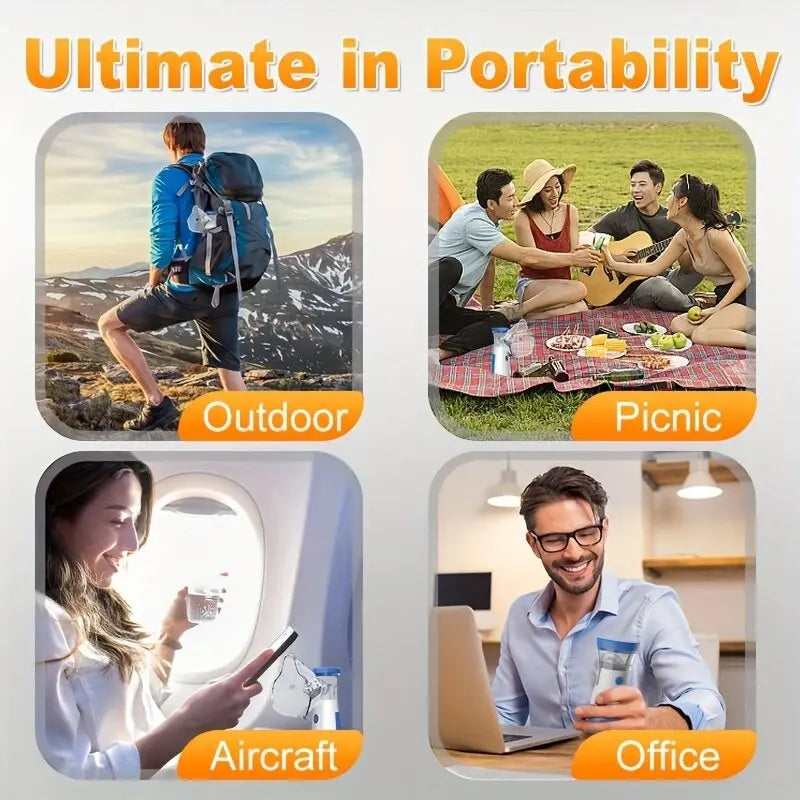 Smart Office USB Charging Portable Handheld Humidifier  Ultra-silent Air Moisturizer With Fog Output For Home, Office And Travel