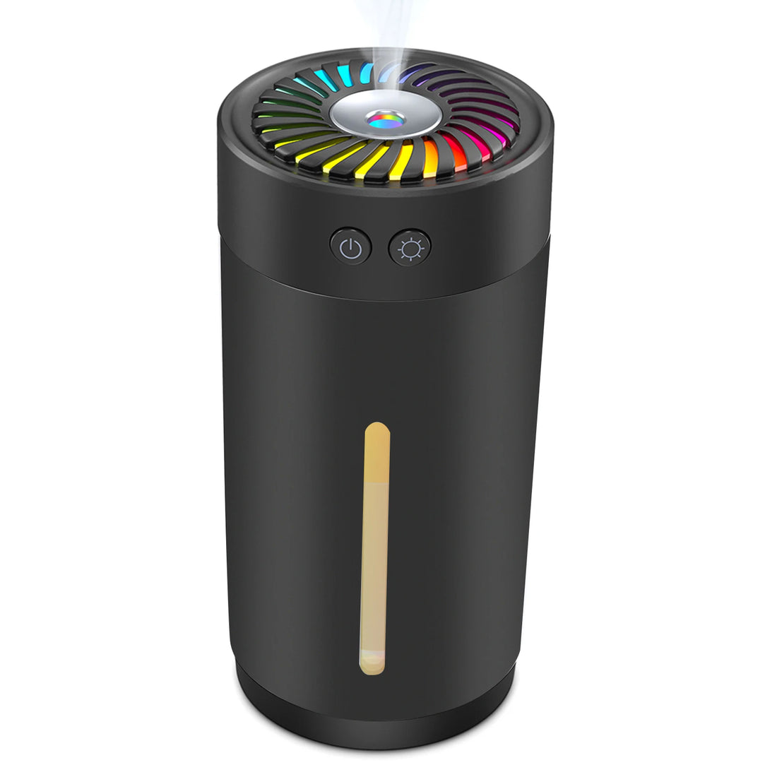 300ml Mini Ultrasonic USB Humidifier with 7 Colors LED Light Dual Mist Modes Whisper-Quiet Operation & Automatic Shut-Off