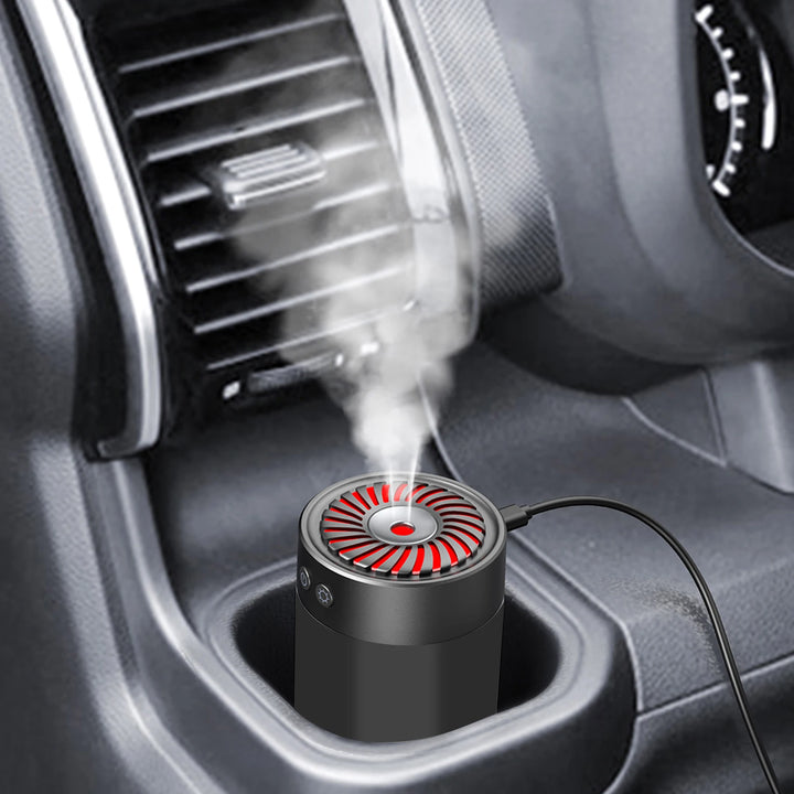 300ml Mini Ultrasonic USB Humidifier with 7 Colors LED Light Dual Mist Modes Whisper-Quiet Operation & Automatic Shut-Off