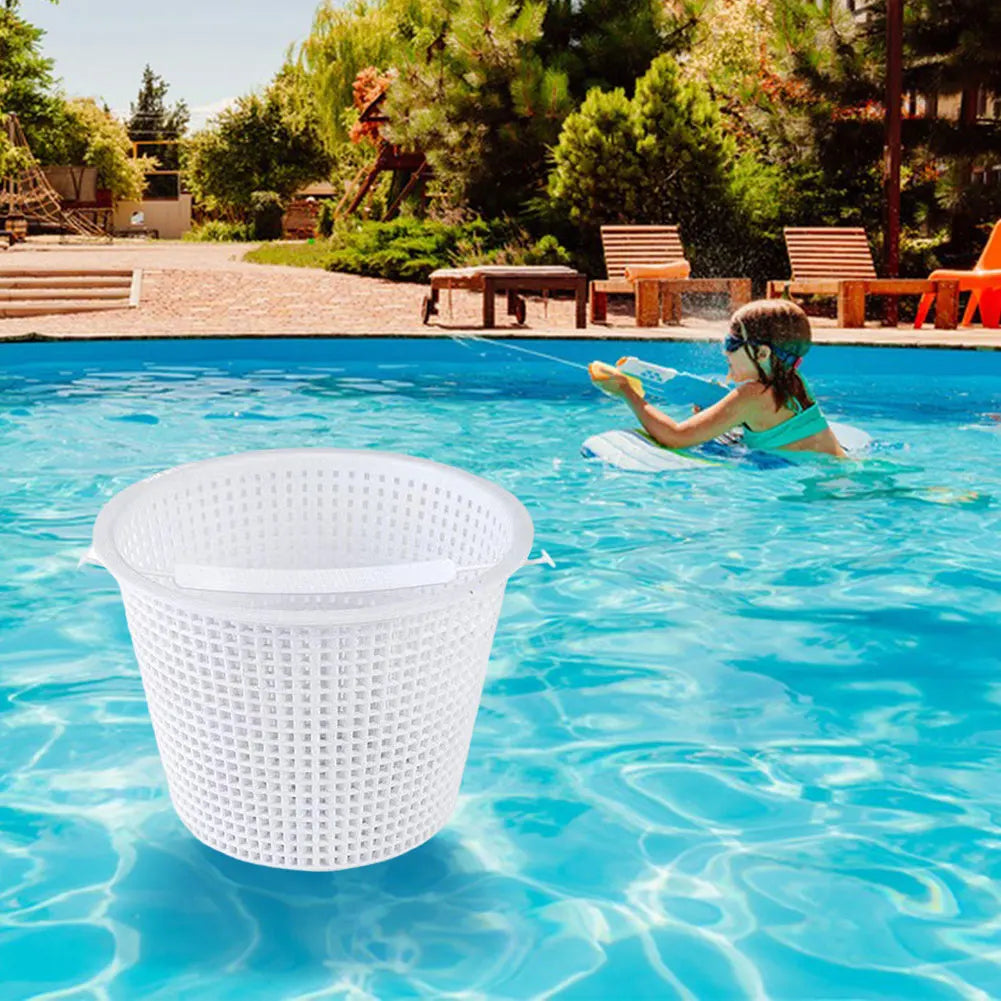 Skimmer Replacement Basket Remove Leaves Debris 8Inch Top 5.5Inch Bottom 5Inch Deep for Swimming Pool Cleaning Tools Accessories