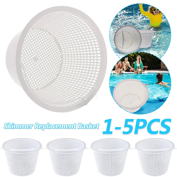 Skimmer Replacement Basket Remove Leaves Debris 8Inch Top 5.5Inch Bottom 5Inch Deep for Swimming Pool Cleaning Tools Accessories