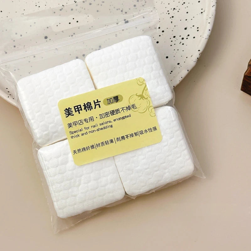 200/500Pcs Thickening Profession Cotton Pads For Nail Wipes Lint-Free Nail CottonGel Polish Remover Nail Art Cleaning Tools